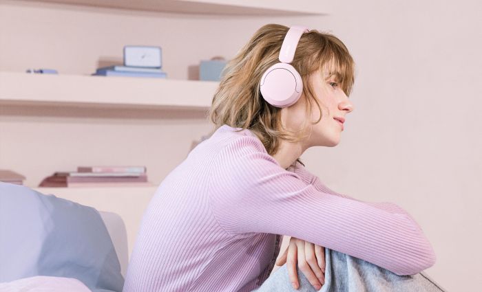 Навушники On-ear Sony WH-CH520 BT 5.2, SBC, AAC, Wireless, Mic, Рожевий