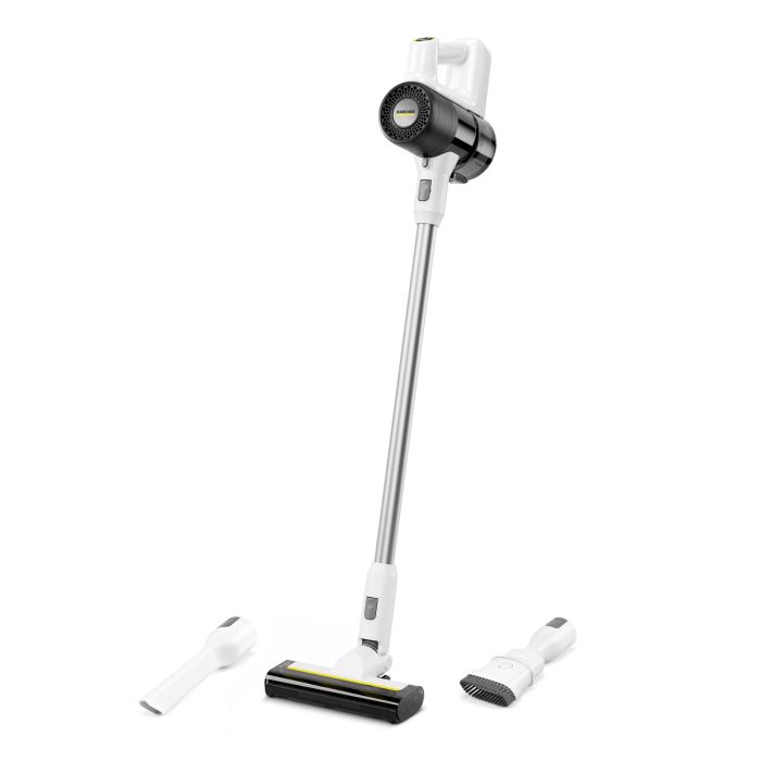 Пылесос Karcher беспроводный KVA 2, конт пыль -0.6л, автон. раб. до 40мин, вес-2.06кг, белый