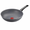 Сковорода ВОК Tefal Hard Stone, 28см, алюминий, бакелит, серый