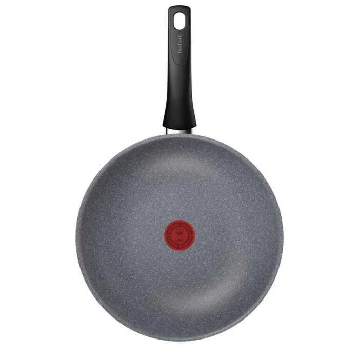 Сковорода ВОК Tefal Hard Stone, 28см, алюминий, бакелит, серый