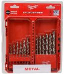 Набір свердел по металу Milwaukee HSS-G THUNDERWEB, 19 шт, 1-10мм, кейс
