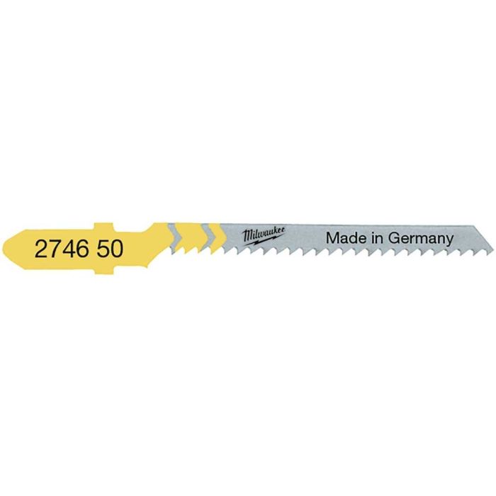 Полотно пиляльне для електролобзика Milwaukee T119BO по дереву, крок зуба 2ммх50мм, 5шт