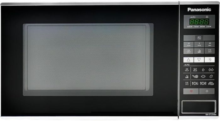 Мікрохвильова піч Panasonic, 20л, 800Вт, дисплей, відкр.кнопкою, нерж