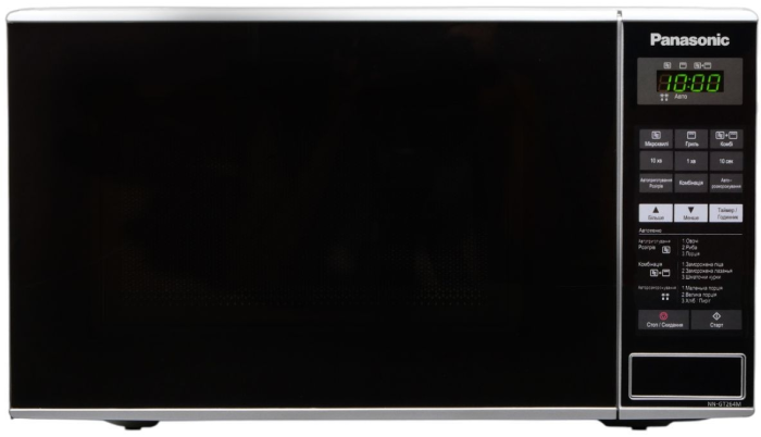 Микроволновая печь Panasonic, 20л, 800Вт, гриль, дисплей, нерж