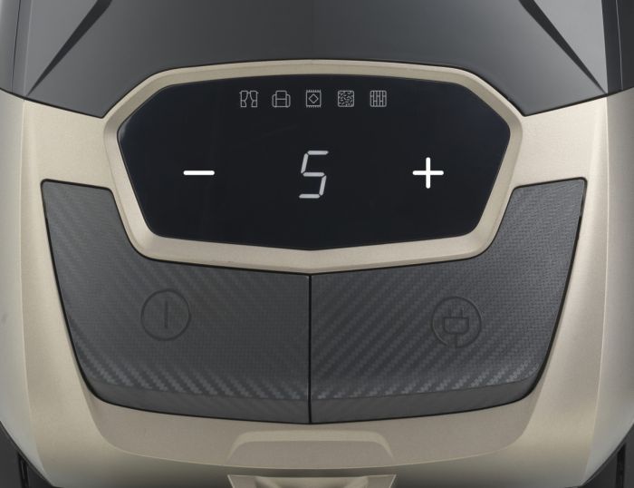 Пилосос Gorenje мішковий, 890Вт, 4л, HEPA, телескоп, LED-дисплей, турбощітка, чорний
