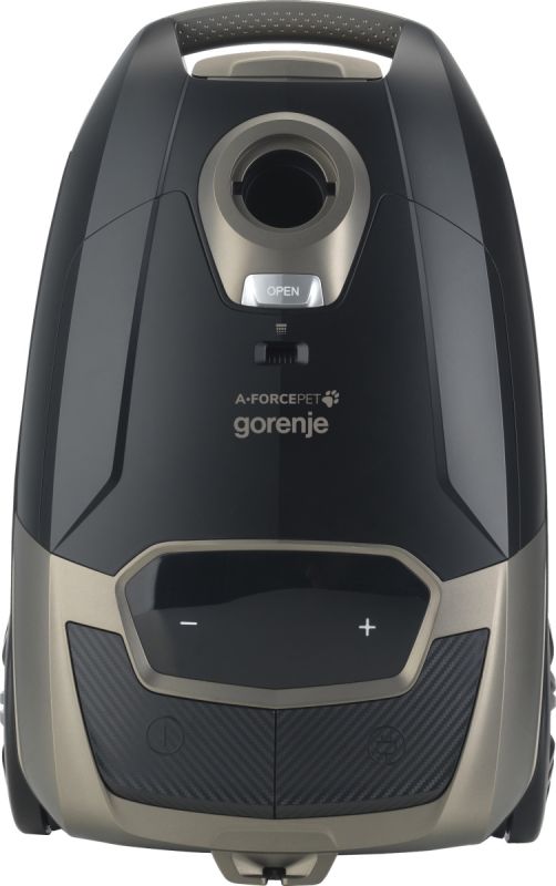 Пылесос Gorenje мешковый, 890Вт, мешок-4л, HEPA,  телескоп,LED-дисплей, турбощетка, черный