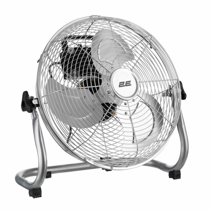 Вентилятор підлоговий 2E PowerWind 30C професійний, 30см, 60Вт, кнопки, двигун мідь 100%, срібний