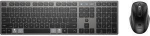 Комплект клавиатура та мышь HP 720 Multi-Device Rechargeable, BT, EN/UK, чёрный