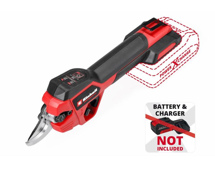 Секатор аккумуляторный Einhell GP-LS 18/28 Li BL - Solo, PXC, 18В, бесщеточный, толщ. 28/14 мм, сталь SK5, 0.82 кг (без АКБ и ЗУ)