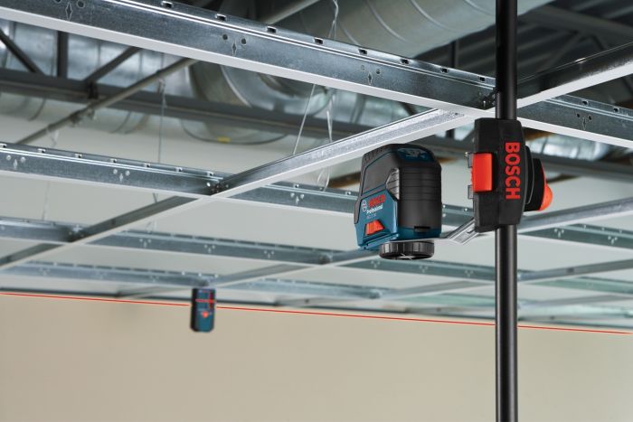 Нивелир лазерный Bosch GCL2-50+RM1+BM3 до 20м, ±0.3мм/м, 4AAx1.5В, IP54, чехол, мишень, кейс, 0.6кг