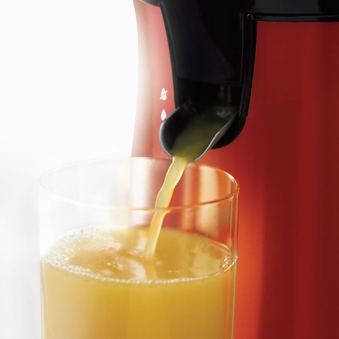 Соковитискач Russell Hobbs Colours Plus цитрус-прес 600Вт, 2 насадки в комплекті, пластик, червоний