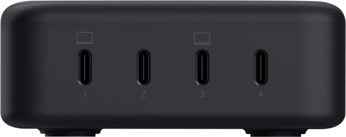 Зарядний пристрій мережевий Trust Maxo 240Вт,GaN, 4xUSB-C,PD, чорний