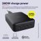 Зарядний пристрій мережевий Trust Maxo 240Вт,GaN, 4xUSB-C,PD, чорний