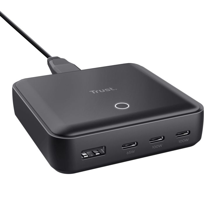 Зарядное устройство сетевое Trust Maxo 100Вт, 3xUSB-C/USB-A ,PD, чорний