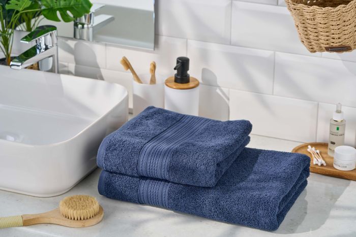 Полотенце махровое Ardesto SuperSoft 50х90см, 100% хлопок, синий
