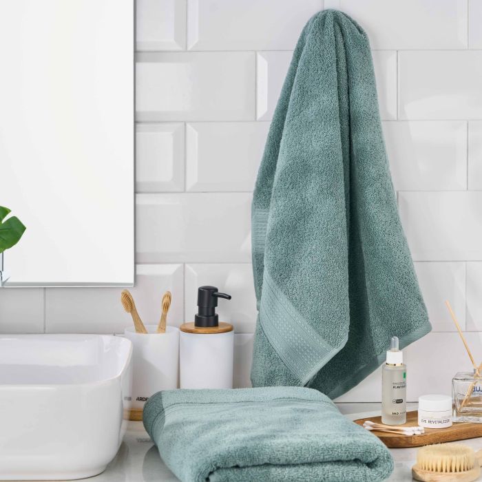 Полотенце махровое Ardesto SuperSoft 50х90см, 100% хлопок, зеленый