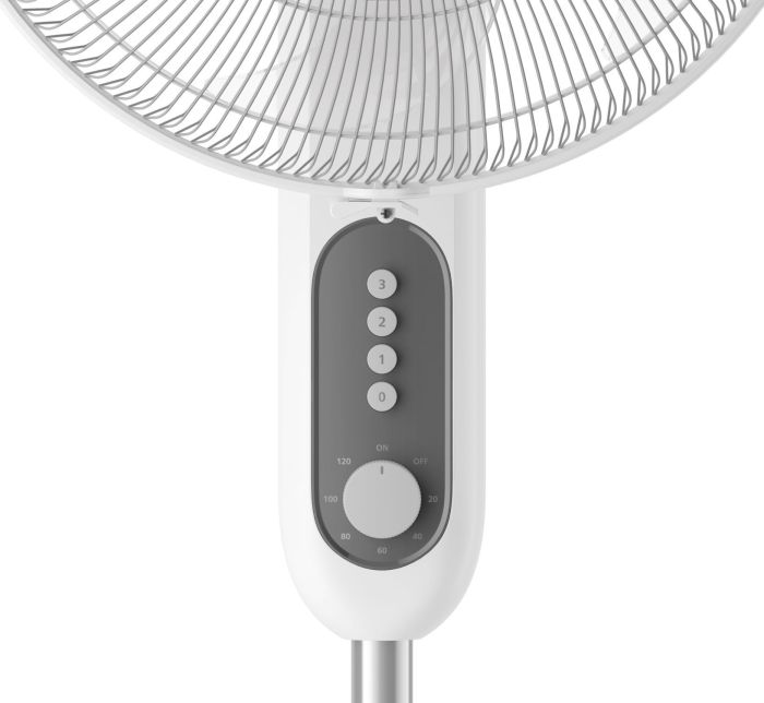 Вентилятор Philips напольный Series 1001, 45см, 47Вт, опора круглая, белый