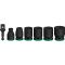 Набор ударных торцевых головок Bosch Professional Standart 7шт 1/2" с адаптеором