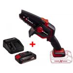 Пила ланцюгова акумуляторна Einhell GE-PS 18/15 Li BL Kit PXC 18В акб 1х2.5А·год шина 158мм різ 125мм 4.8 м/с 1.1кг