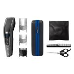 Машинка для стриження  Philips Series 7000, акум., роторний мотор, насадок-3, кейс,ножиці, гребінець в компл, сталь, чорно-сірий