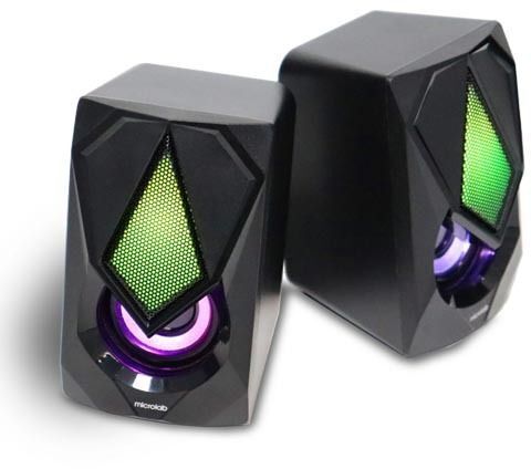 Акустична система MICROLAB  2.0, USB, LED, чорний Microlab B-25