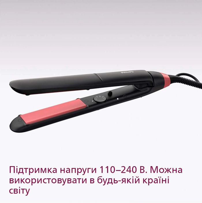 Випрямитель Philips Series 3000, темп.режимов-6, 160-230С, керамика, черный