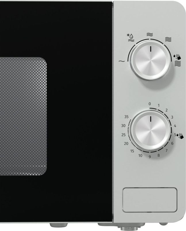 Мікрохвильова піч Gorenje, 20л, мех. керув., 800Вт, сріблястий