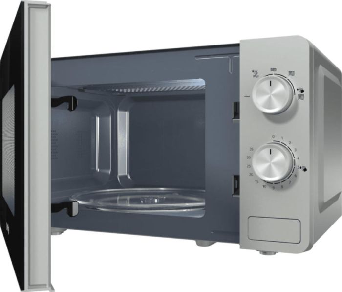 Мікрохвильова піч Gorenje, 20л, мех. керув., 800Вт, сріблястий