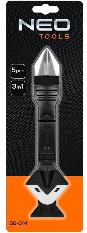 Шпатель для силиконовый и герметика Neo Tools, 185мм, 3-6-10-13-17мм