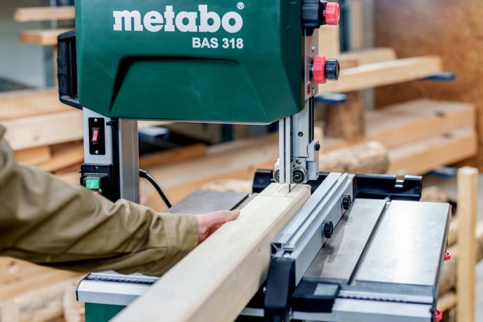 Пила ленточная Metabo BAS 318 PRECISION WNB, 900Вт, высота реза 170мм, опора 560x400мм, 79кг