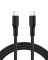 Кабель USB-C > USB-C заряджання/синхронізації Belkin 2м, 240Вт, Type-C, плетений, чорний