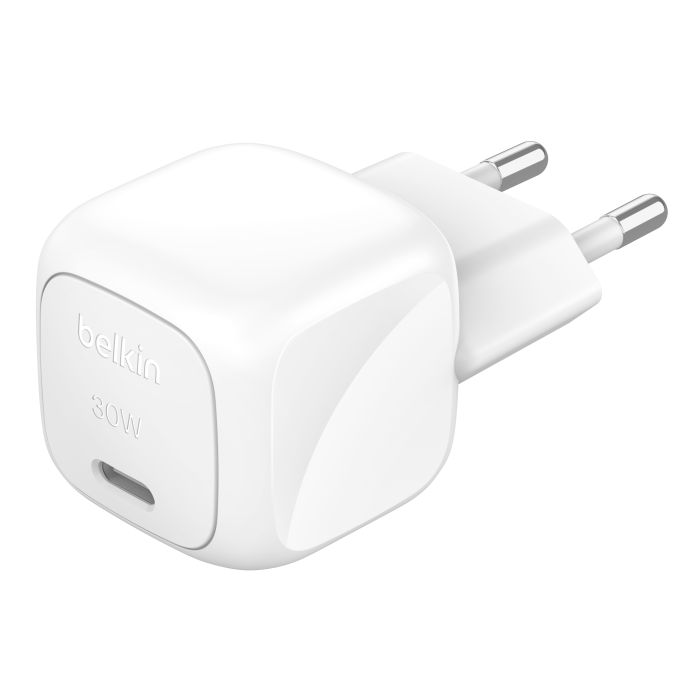Зарядний пристрій мережевий Belkin 30Вт USB-С PD PPS, білий