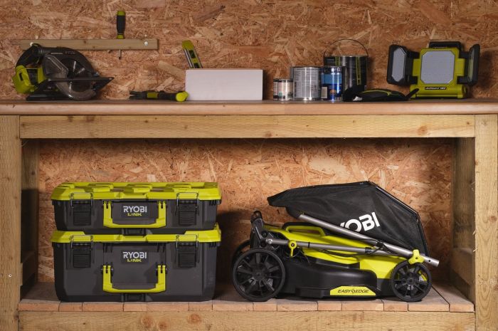 Газонокосилка аккумуляторная Ryobi ONE+ HP RY18LMX33A-150 18В акб 1х5А·ч 33см 30л 25-90мм 9.3кг