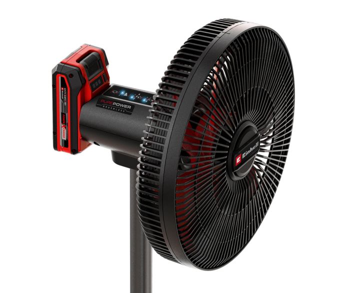 Вентилятор аккумуляторный Einhell GC-CF 18/320 Li - Solo, PXC, 18В, бесщеточный, напольный, диам. 320 мм, 15 км/ч, 3 режима, таймер, 3.4 кг (без АКБ и ЗУ)