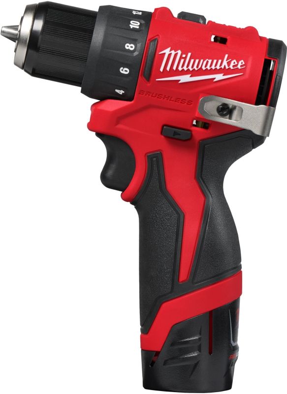 Шуруповерт-дрель аккумуляторная Milwaukee M12 BLDDRC-202C 12В 2х2А·час 40Нм 0-550-1700об·мин ЗП C12C кейс 1.2кг