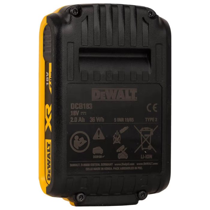 Аккумулятор DeWalt 18В Li-lon 2А·час 0.4кг