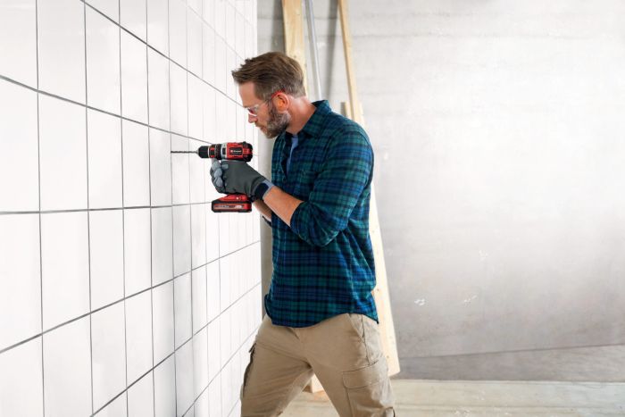 Шуруповерт-дрель ударная акумуляторная Einhell TP-CD 18/50 Li-i BL(2x2Ah), PXC, 18В, аккумулятор 2 Ач - 2 шт, бесщеточная, 50 Нм, кейс, 2.02 кг