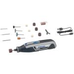 Шліфмашина шліфувально-гравірувальна акумуляторна Dremel 7760-15 3.6В 1х2А·год 8000-25000об/хв 15 насадок 195см ЗП USB 0.27кг