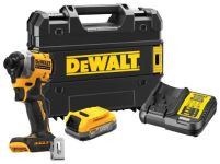 Шуруповерт ударный аккумуляторный DeWalt XR Li-Ion 18В бесщеточный PowerStack 1х1.7А·час 206 Нм 3250об·мин 3800уд/мин кейс и ЗП 0.95кг