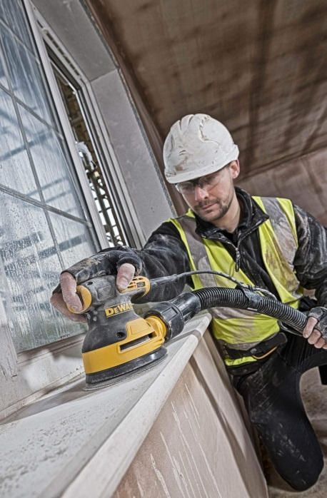 Шлифмашина эксцентриковая DeWalt 280Вт 8000-12000об·мин 125мм амплитуда 2.6мм 1.28кг