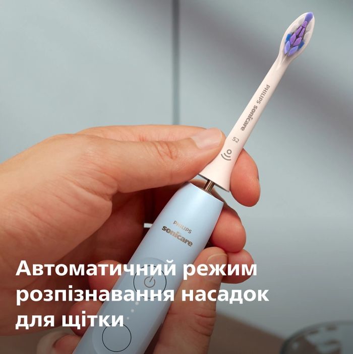 Щітка зубна електр. Philips, Sonicare 6100 Series, 62т. колив/хв, насадок-1, футляр, блакитний