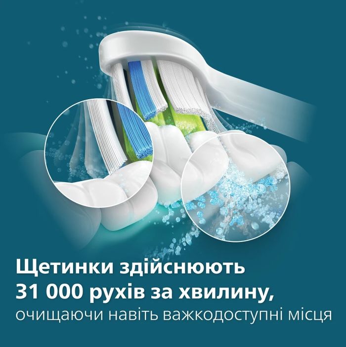 Щітка зубна електр. Philips, Sonicare 4100 Series, 31т. колив/хв, насадок-1, бузковий