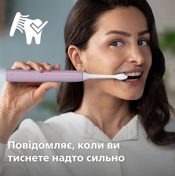 Щітка зубна електр. Philips, Sonicare 4100 Series, 31т. колив/хв, насадок-1, бузковий