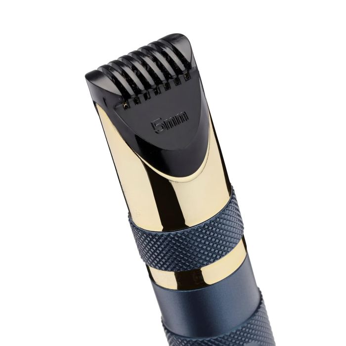 Триммер Babyliss для бровей, усов, носа, ушей, 1xAA, насадок-3, чехол, сталь, синий