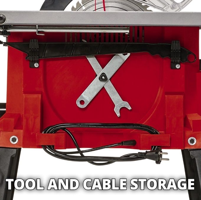Пила дисковая Einhell TC-TS 2225 U, 2200Вт, 254х30мм, 4250об/мин, высота 870мм, высота реза до 80мм, плавный пуск, 17.5кг