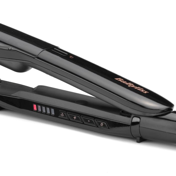 Випрямитель Babyliss Steam Smoth, темп.режимов-5, 150-230°C, с паром, термо коврик, керамика, черный