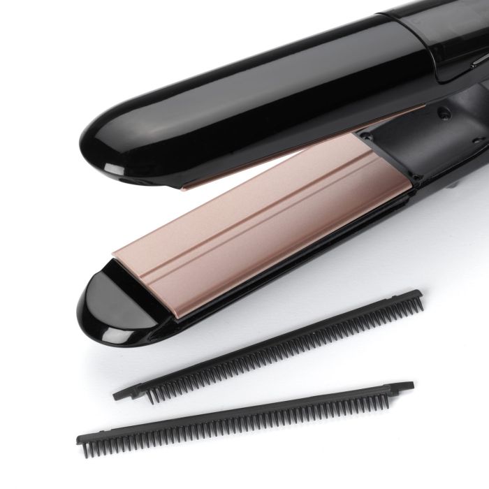 Випрямитель Babyliss Steam Smoth, темп.режимов-5, 150-230°C, с паром, термо коврик, керамика, черный