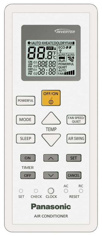 Кондиціонер Panasonic Super Compact BZ 35м2 інвертор 12000BTU 3.3кВт A++/A+ -15°С R32 білий