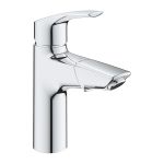 Змішувач для раковини Grohe Eurosmart довж. виливу - 107мм, неповоротний, поворотний, 1 важіль, хром
