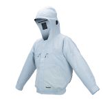 Куртка аккумуляторная Makita LXT/CXT, 10.8-18В, с вентиляцией, полиэстер, размет L, белый, 0.41кг